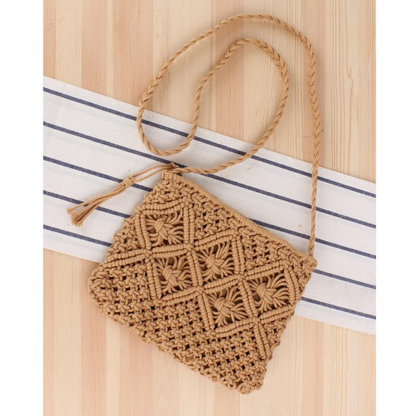 Giana Macrame Crossbody Bag