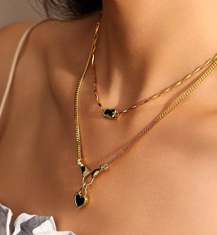 Black Stone Necklace