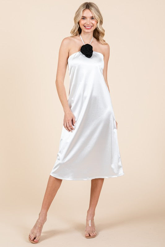 Plus Satin Slip Dress