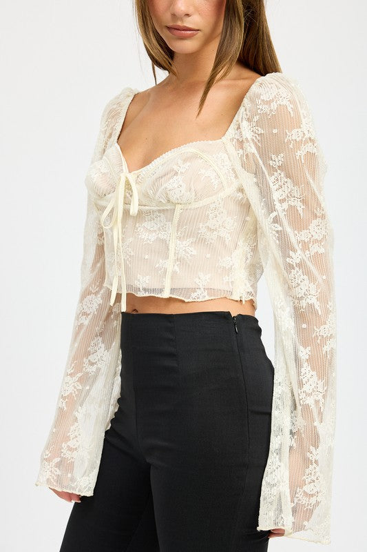 LACE CORSET TOP