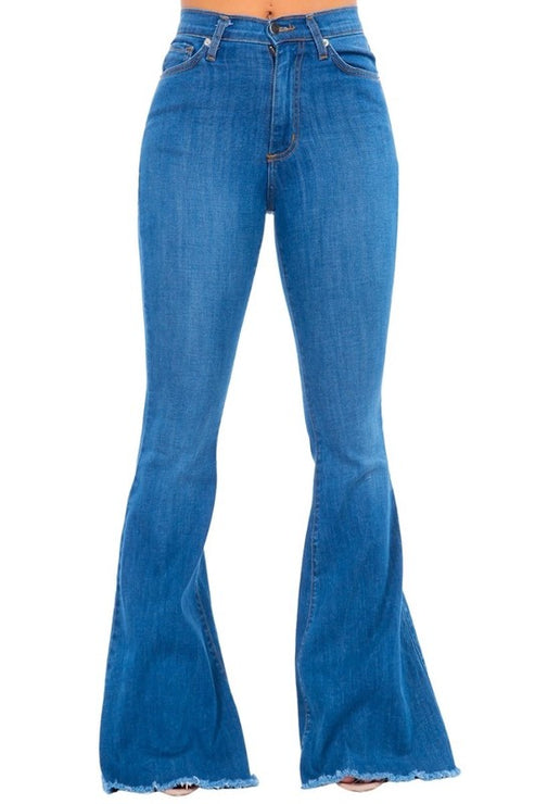 Bell Bottom Jean in Medium Wash- Inseam 32