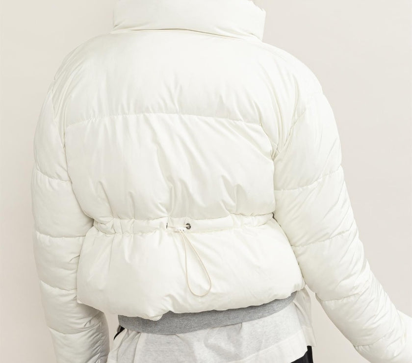 HYFVE Quilted Back Drawstring Puffer Jacket