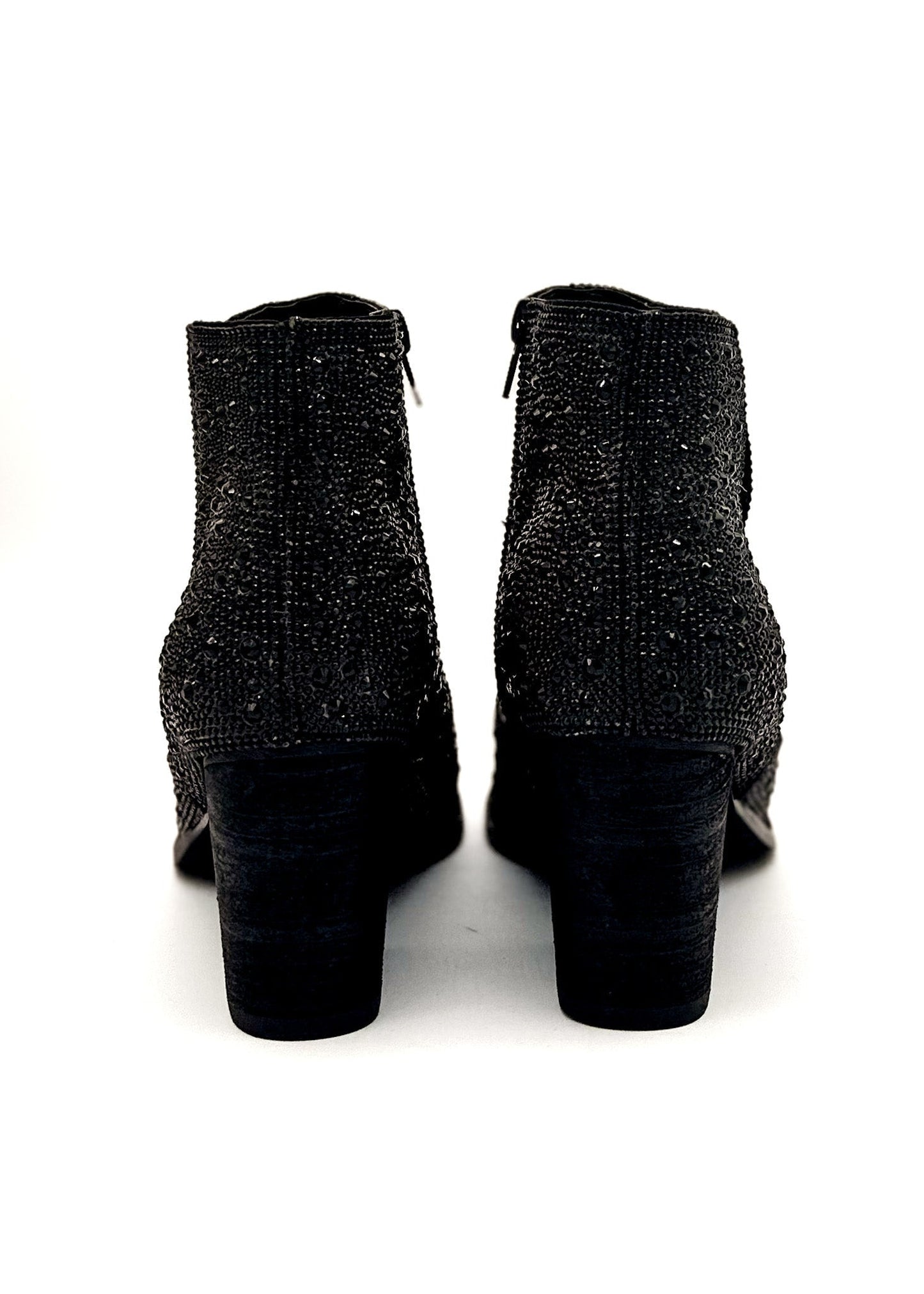 Rhinestone Boots in Black