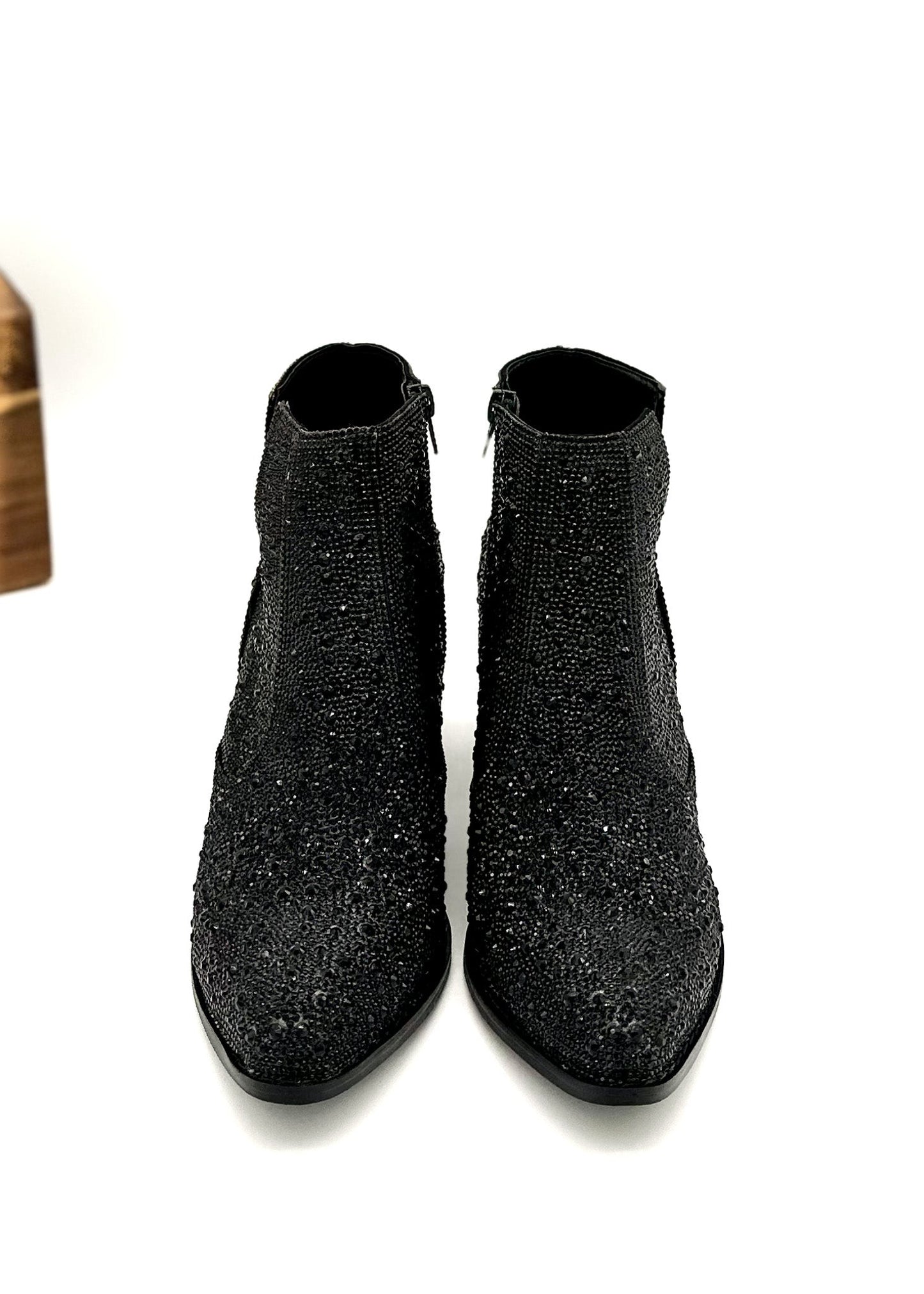 Rhinestone Boots in Black
