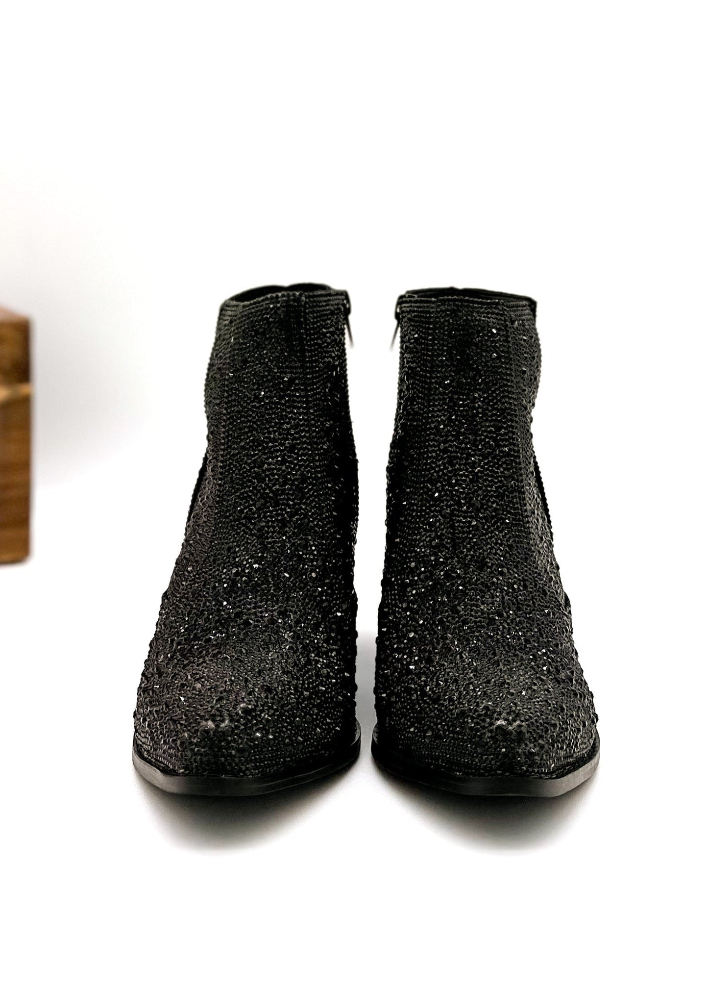 Rhinestone Boots in Black